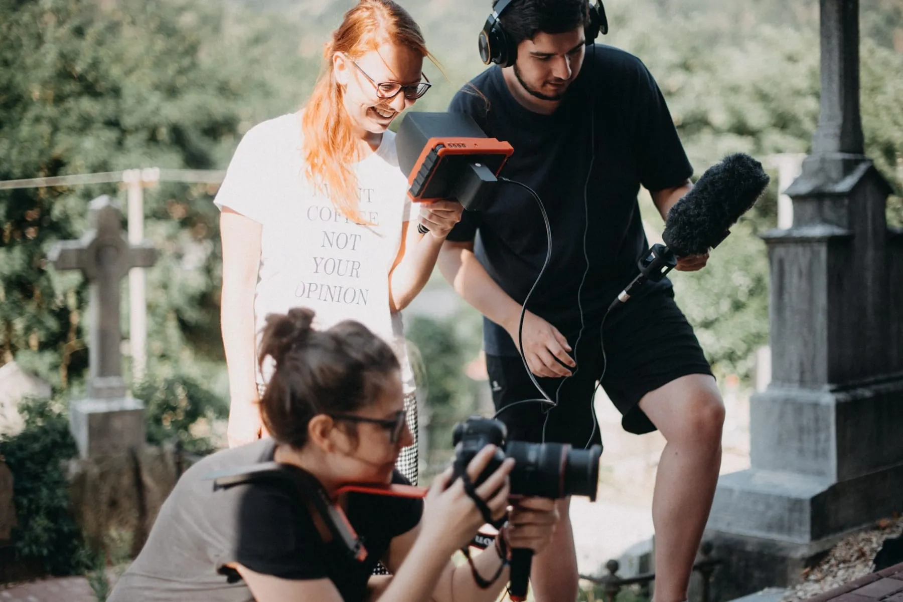Natáčení se štábem